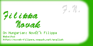 filippa novak business card
